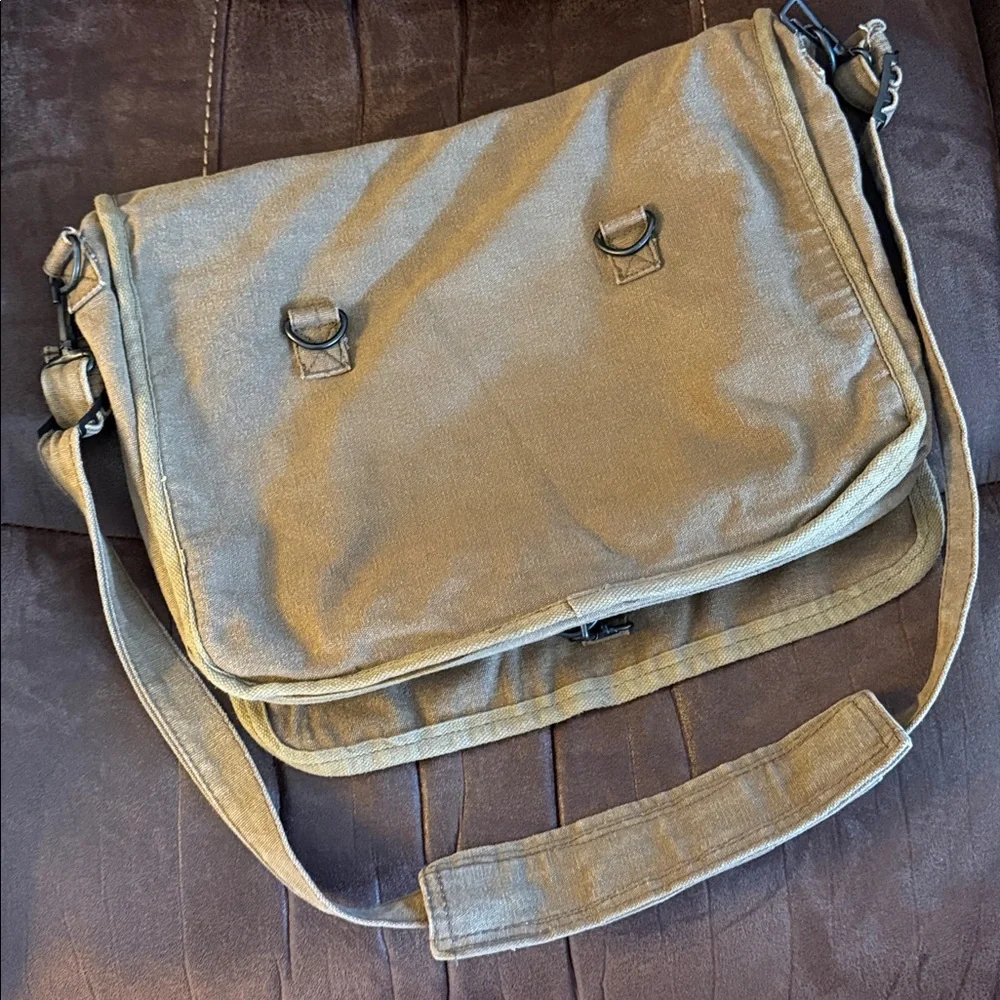 Rothco Brown Canvas Messenger Bag 